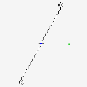 molecular formula C50H88ClN B12649361 Dimethylbis(phenyloctadecyl)ammonium chloride CAS No. 25497-36-3