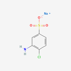 molecular formula C6H5ClNNaO3S B12649365 Sodium 3-amino-4-chlorobenzenesulphonate CAS No. 59312-69-5