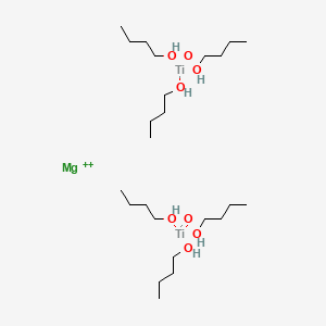 molecular formula C24H60MgO8Ti2+2 B12649374 Magnesium tributoxyoxotitanate(2-) CAS No. 94276-50-3