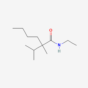 molecular formula C12H25NO B12649421 N-Ethyl-2-isopropyl-2-methylhexanamide CAS No. 51115-79-8