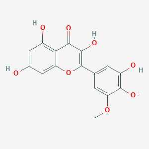 molecular formula C16H11O8- B1264943 Laricitrin(1-) 