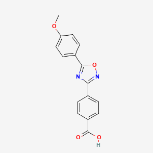 4-[5-(4-Methoxyphenyl)-1,2,4-oxadiazol-3-yl]benzoic acid