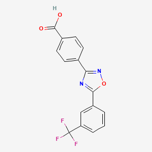 4-[5-[3-(Trifluoromethyl)phenyl]-1,2,4-oxadiazol-3-yl]benzoic acid