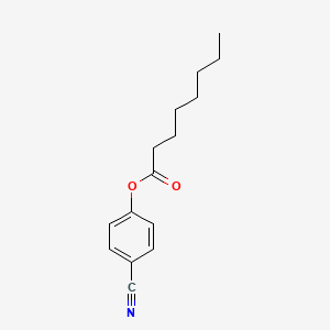 molecular formula C15H19NO2 B12649576 4-Cyanophenyl octanoate CAS No. 93777-17-4