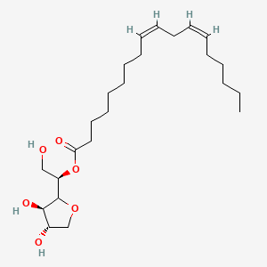 molecular formula C24H42O6 B12649598 Sorbitan, mono-9,12-octadecadienoate, (Z,Z)- CAS No. 71872-97-4