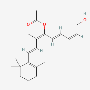molecular formula C22H32O3 B12649604 Retinol, 7,10-dihydro-10-hydroxy-, acetate CAS No. 93820-51-0
