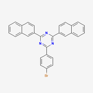 molecular formula C29H18BrN3 B12649605 2-(4-bromophenyl)-4,6-di-2-naphthalenyl-1,3,5-Triazine 