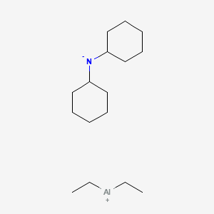 molecular formula C16H32AlN B12649626 Diethylaluminium dicyclohexylamide CAS No. 68006-55-3