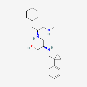 (2R)-3-[[(2S)-1-cyclohexyl-3-(methylamino)propan-2-yl]amino]-2-[(1-phenylcyclopropyl)methylamino]-1-propanol
