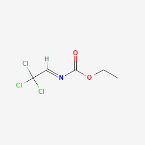 molecular formula C5H6Cl3NO2 B12649650 Carbamic acid, (2,2,2-trichloroethylidene)-, ethyl ester CAS No. 16723-30-1