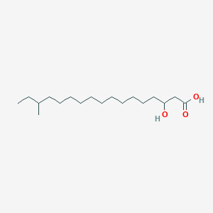 molecular formula C18H36O3 B12649654 3-Hydroxy-15-methylheptadecanoic acid CAS No. 122751-77-3