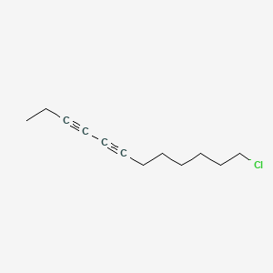 molecular formula C12H17Cl B12649660 3,5-Dodecadiyne, 12-chloro- CAS No. 71673-30-8