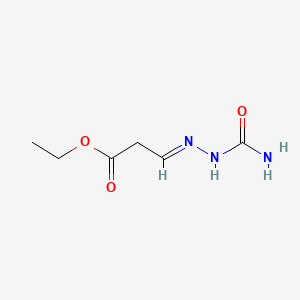 molecular formula C6H11N3O3 B12649698 Ethyl 3-((aminocarbonyl)hydrazono)propionate CAS No. 54977-77-4