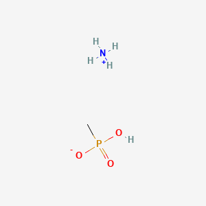 molecular formula CH5O3P.H3N<br>CH8NO3P B12649715 Ammonium methyl phosphonate CAS No. 34255-87-3
