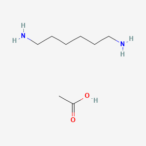 molecular formula C8H20N2O2 B12649739 Hexane-1,6-diamine acetate CAS No. 54617-20-8