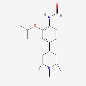 molecular formula C20H32N2O2 B12649747 N-[4-(1,2,2,6,6-pentamethylpiperidin-4-yl)-2-propan-2-yloxyphenyl]formamide 