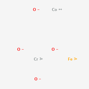 molecular formula CoCrFeO4 B12649751 Chromium cobalt iron oxide CAS No. 63497-09-6