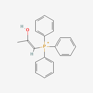 molecular formula C21H20OP+ B12649754 1-(Triphenylphosphoranyl)-1-propen-2-ol CAS No. 6290-58-0