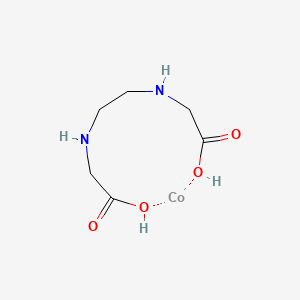 molecular formula C6H12CoN2O4 B12649759 N,N'-Ethylenebis(glycinato-O,N)cobalt CAS No. 29977-10-4