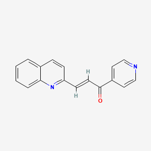 1-(Pyridin-4-yl)-3-(quinolin-2-yl)prop-2-en-1-one