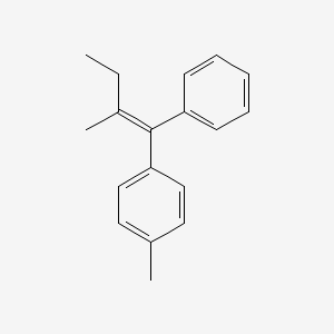 molecular formula C18H20 B12649770 p-(2-Methyl-1-phenyl-1-butenyl)toluene CAS No. 94158-76-6