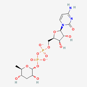 CDP-3,6-dideoxy-alpha-D-glucose(2-)