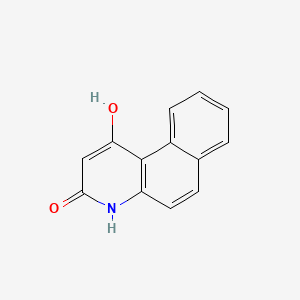 molecular formula C13H9NO2 B12649800 Benzo(f)quinoline-1,3-diol CAS No. 2304-64-5