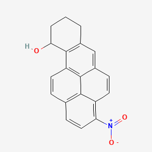 molecular formula C20H15NO3 B12649808 7,8,9,10-Tetrahydro-3-nitro-benzo(a)pyren-10-ol CAS No. 190841-38-4