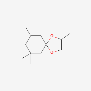 molecular formula C12H22O2 B12649828 2,7,7,9-Tetramethyl-1,4-dioxaspiro[4.5]decane CAS No. 94089-03-9