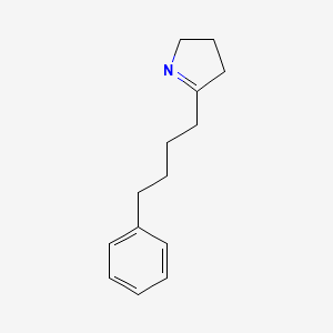 molecular formula C14H19N B12649847 2H-Pyrrole, 3,4-dihydro-5-(4-phenylbutyl)- CAS No. 118282-76-1