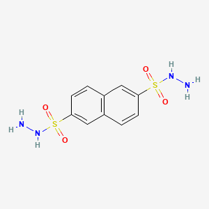 molecular formula C10H12N4O4S2 B12649854 Naphthalene-2,6-di(sulphonohydrazide) CAS No. 83863-50-7