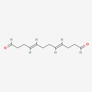 molecular formula C12H18O2 B12649862 (4E,8E)-Dodeca-4,8-dienedial CAS No. 60391-93-7