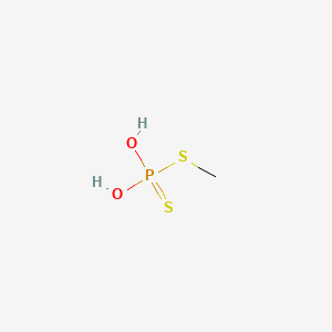 molecular formula CH5O2PS2 B12649867 S-Methylphosphorodithioate CAS No. 102255-23-2