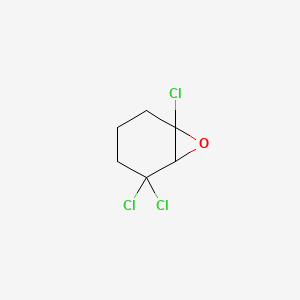 molecular formula C6H7Cl3O B12649880 1,5,5-Trichloro-7-oxabicyclo[4.1.0]heptane CAS No. 71648-20-9