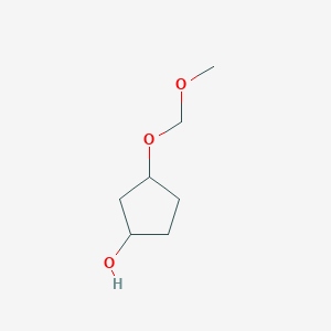 molecular formula C7H14O3 B12649897 3-(Methoxymethoxy)cyclopentan-1-ol 
