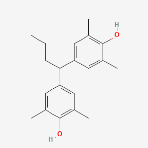 molecular formula C20H26O2 B12649901 4,4'-Butylidenebis(2,6-xylenol) CAS No. 82209-87-8