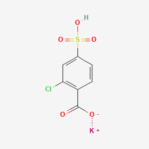 molecular formula C7H4ClKO5S B12649909 Potassium 2-chloro-4-sulphobenzoate CAS No. 62454-74-4