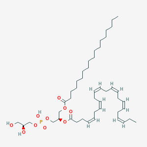 molecular formula C46H79O10P B1264993 [(2R)-1-[[(2S)-2,3-dihydroxypropoxy]-hydroxyphosphoryl]oxy-3-octadecanoyloxypropan-2-yl] (4Z,7Z,10Z,13Z,16Z,19Z)-docosa-4,7,10,13,16,19-hexaenoate 