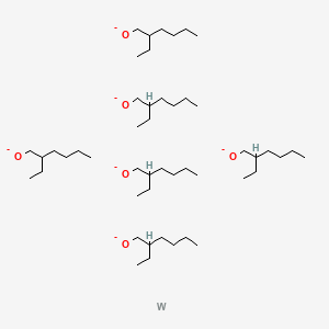 molecular formula C48H102O6W-6 B12649932 Tungsten hexakis(2-ethylhexanolate) CAS No. 93840-02-9