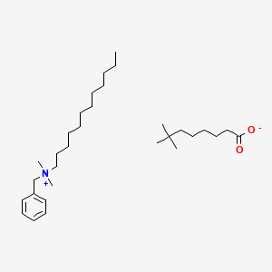 molecular formula C31H57NO2 B12649938 Benzyldodecyldimethylammonium neodecanoate CAS No. 93820-30-5