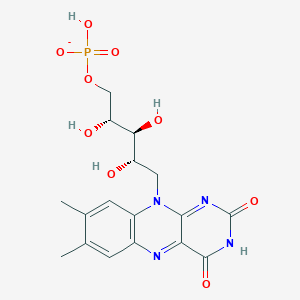 [(2R,3S,4S)-5-(7,8-dimethyl-2,4-dioxobenzo[g]pteridin-10-yl)-2,3,4-trihydroxypentyl] hydrogen phosphate