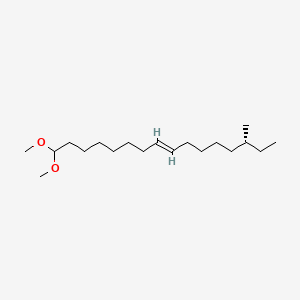 molecular formula C19H38O2 B12649945 8-Hexadecene, 1,1-dimethoxy-14-methyl-, (8Z)- CAS No. 71566-68-2
