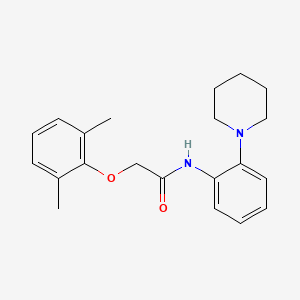 2-(2,6-dimethylphenoxy)-N-[2-(1-piperidinyl)phenyl]acetamide