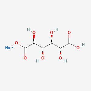 molecular formula C6H9NaO8 B12649961 Sodium hydrogen D-glucarate CAS No. 4322-63-8