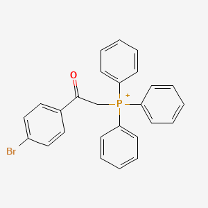 molecular formula C26H21BrOP+ B12649989 1-(4-Bromophenyl)-2-(triphenylphosphoranyl)ethanone CAS No. 2928-58-7