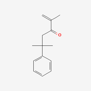 molecular formula C14H18O B12649996 1-Hexen-3-one, 2,5-dimethyl-5-phenyl- CAS No. 61550-56-9