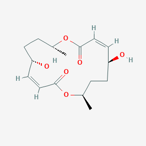 molecular formula C16H24O6 B1265001 (-)-Pyrenophorol 