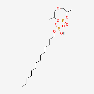 molecular formula C20H42O8P2 B12650013 Tetradecyl oxybis(methylethylene) diphosphate CAS No. 93951-60-1