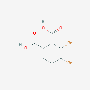 molecular formula C8H10Br2O4 B12650050 3,4-Dibromohexahydrophthalic acid CAS No. 48140-98-3