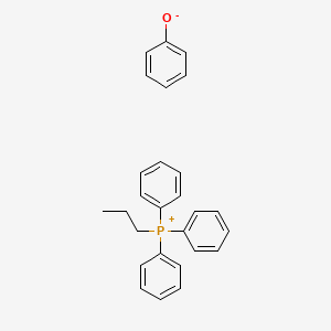 molecular formula C27H27OP B12650055 Triphenylpropylphosphonium phenolate CAS No. 94231-07-9
